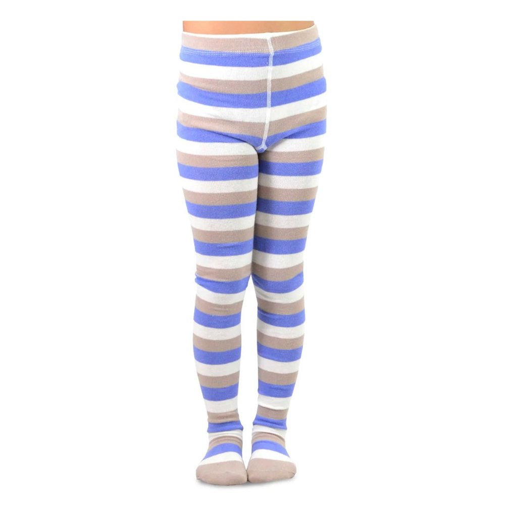 teehee kids fashion Girls Stripes Tight (12-18Months, Ivory)